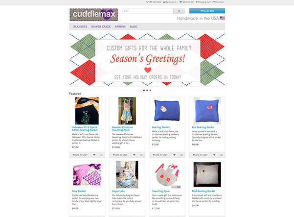 E-Commerce Website Design Project - CuddleMax.com